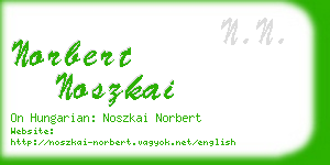 norbert noszkai business card